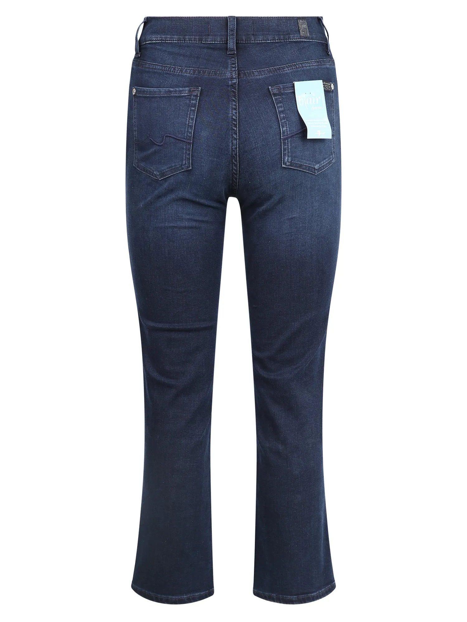 7 For All Mankind Faded Cropped Jeans