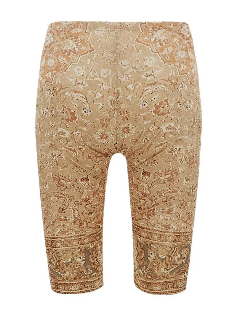 Acne Studios Baroque-Print Mid-Waisted Shorts