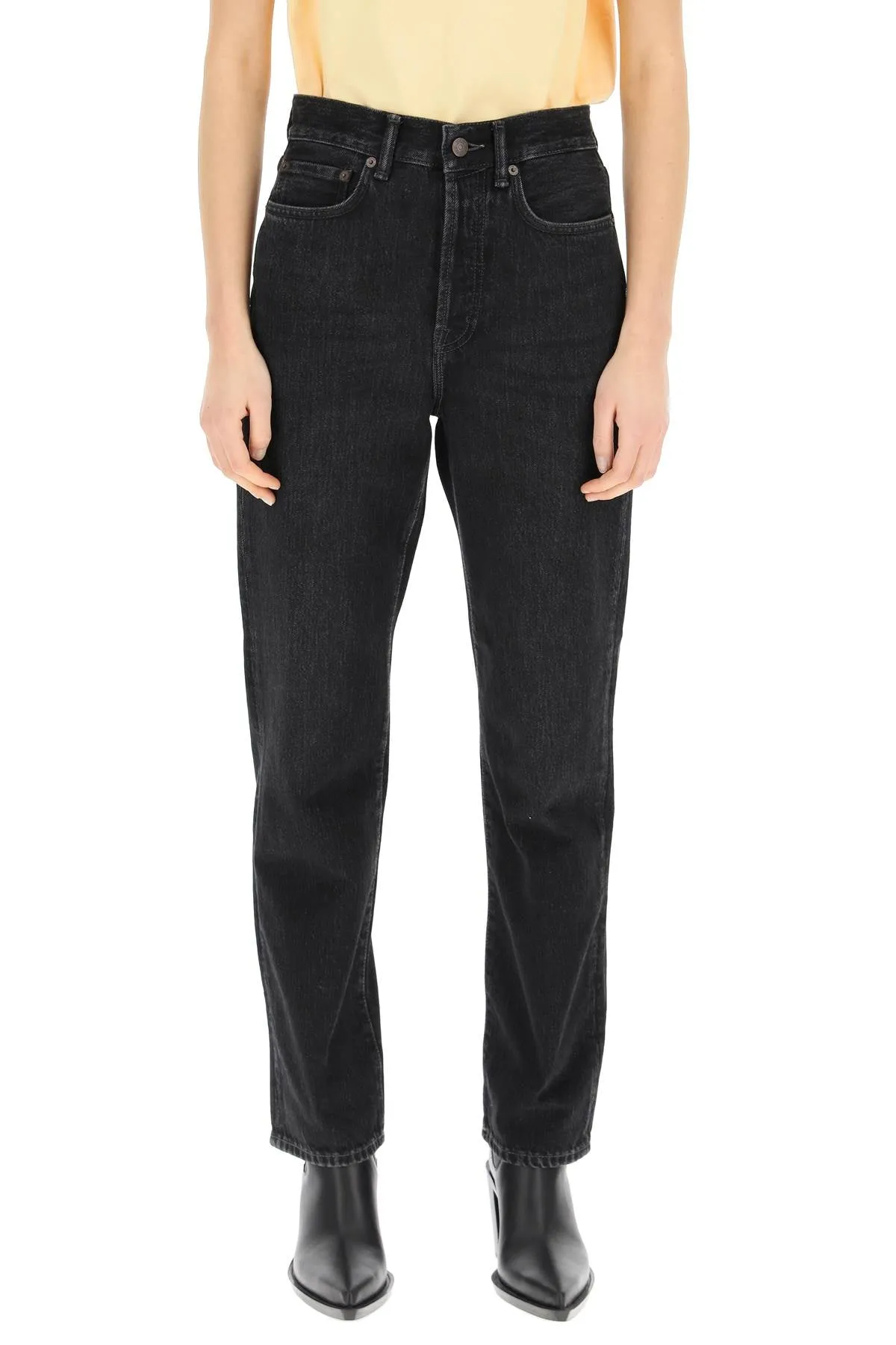 Acne Studios Slim Fit Cropped Jeans
