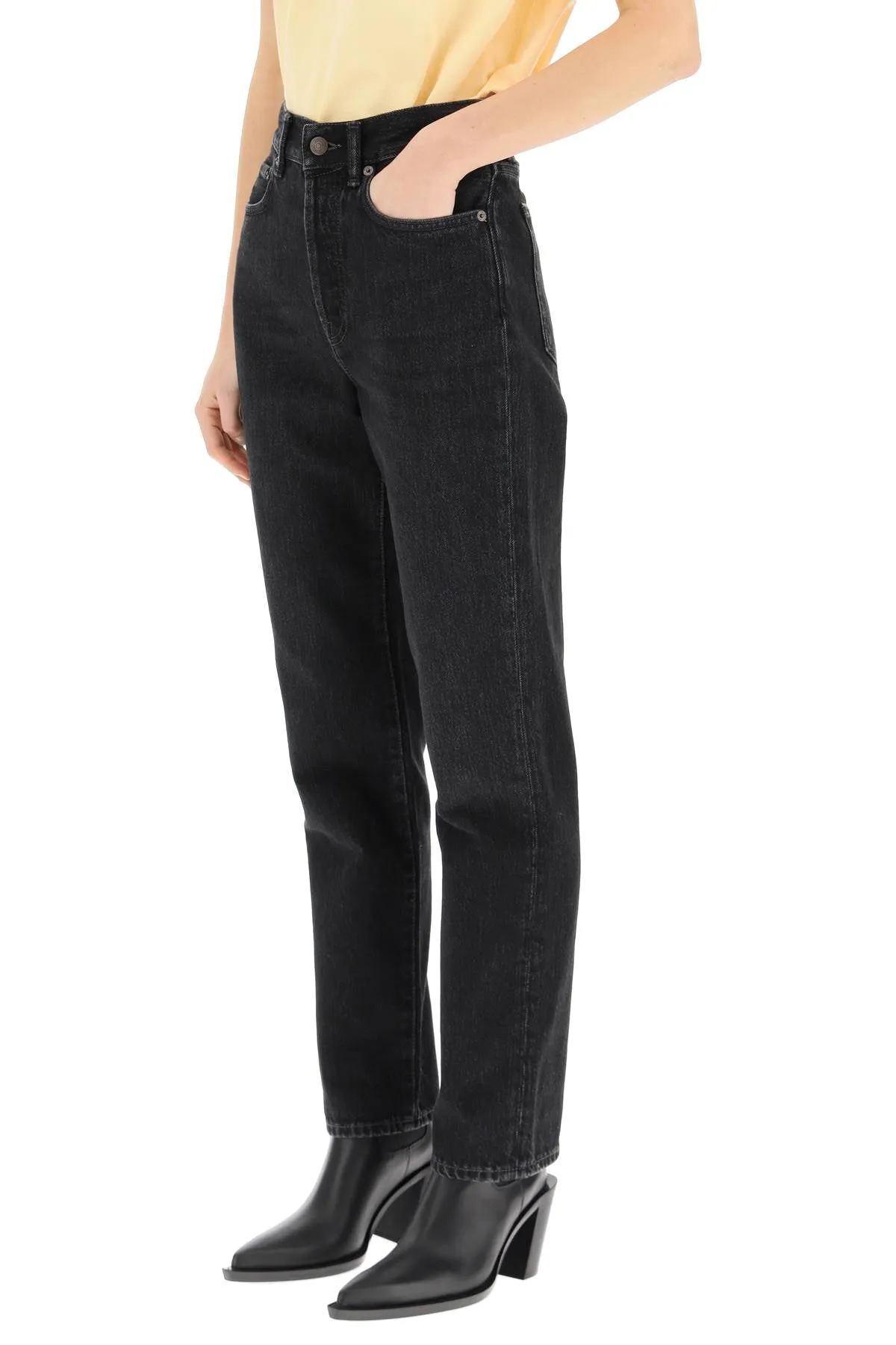 Acne Studios Slim Fit Cropped Jeans