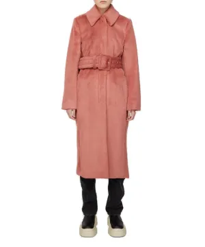 Acne Studios Squared Buckle Belted Coat