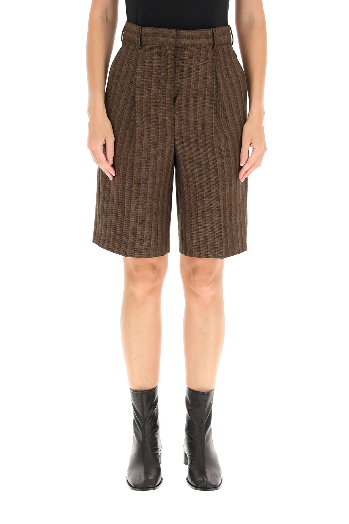 Acne Studios Striped Knee-Length Shorts