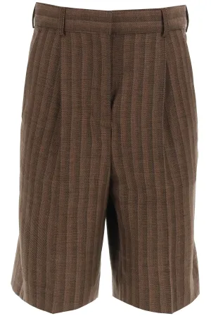 Acne Studios Striped Knee-Length Shorts