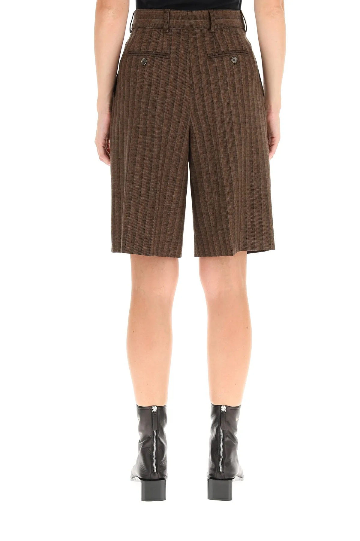 Acne Studios Striped Knee-Length Shorts