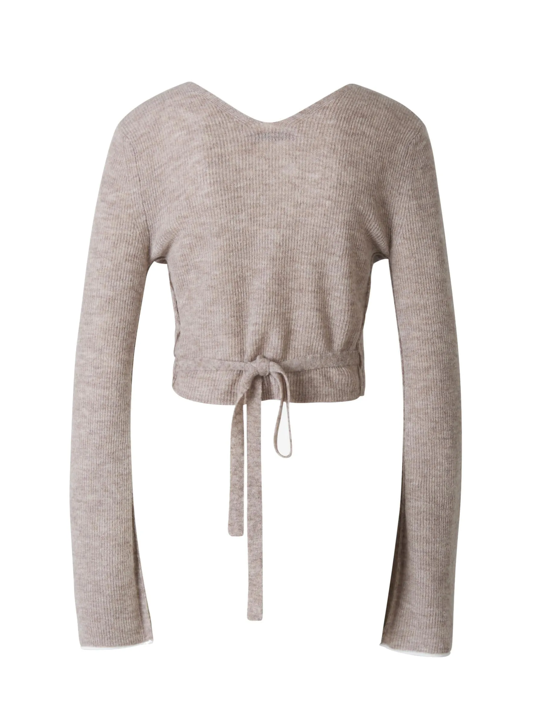 Acne Studios Tie Fastening Ribbed-Knit Top