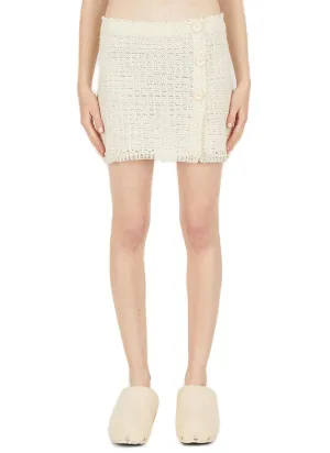 Acne Studios Weave Effect Mini Skirt