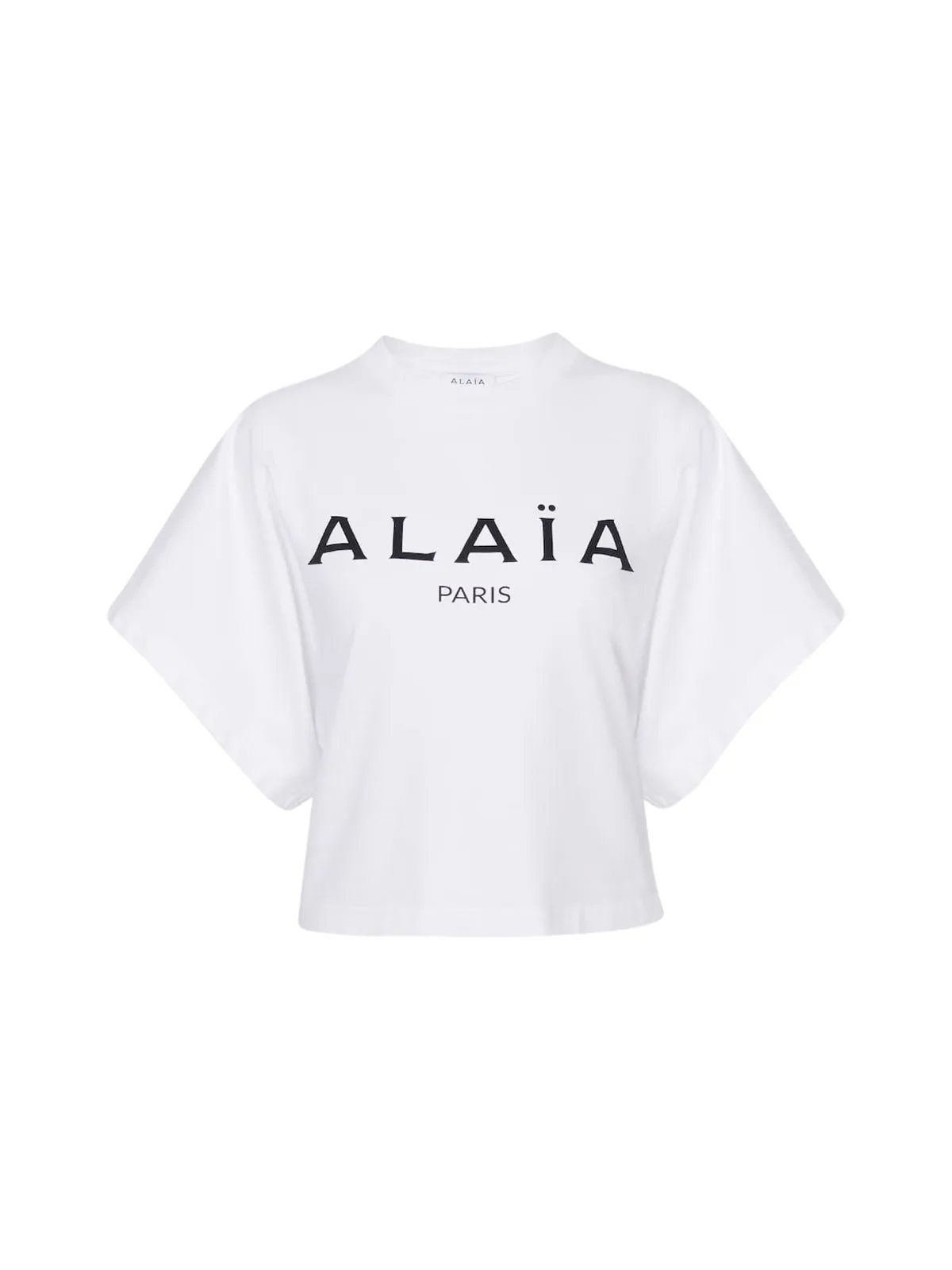 Alaa Logo Printed Kimono-Sleeve T-Shirt