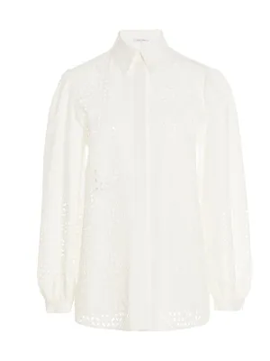 Alberta Ferretti Cut-Out Long-Sleeved Shirt
