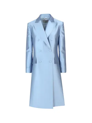 Alberta Ferretti Double-Breasted A-line Cut Coat