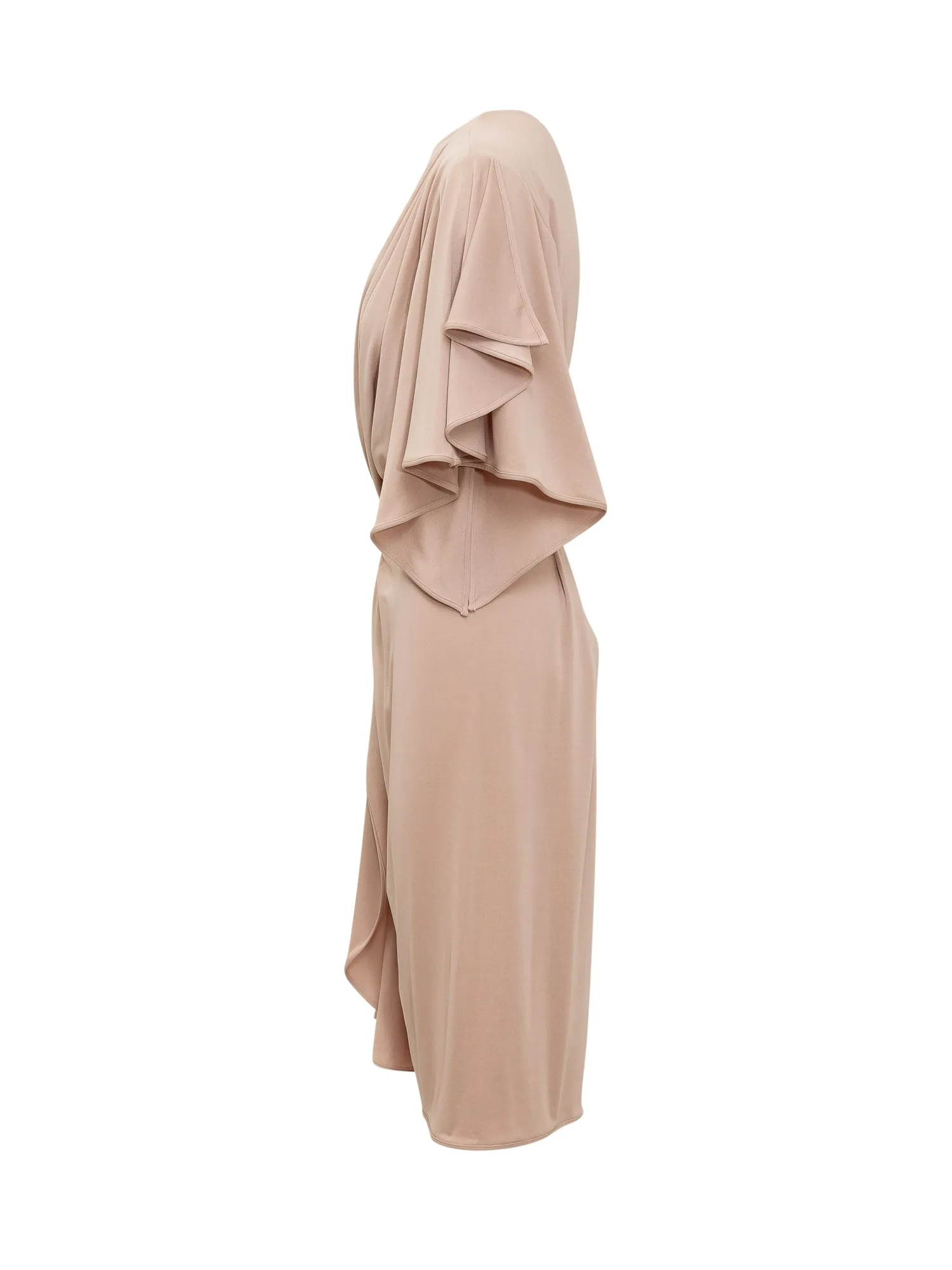 Alberta Ferretti Gathered Detail Midi Dress