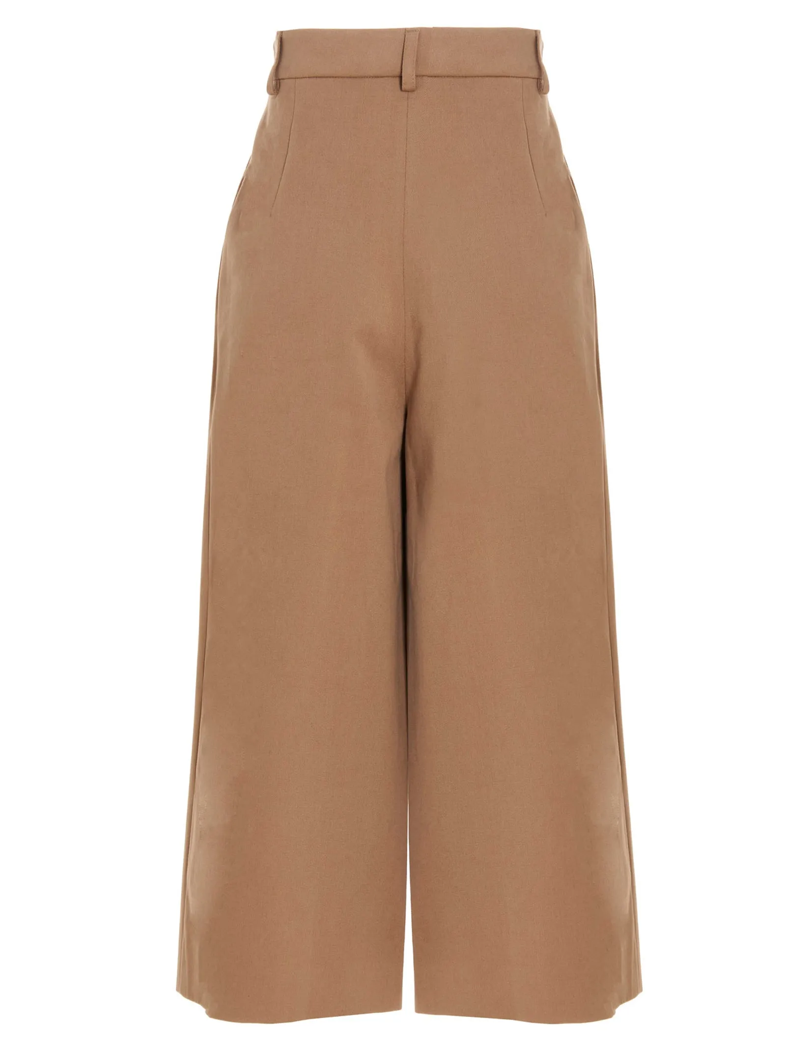 Alberta Ferretti High Waist Gabardine Shorts