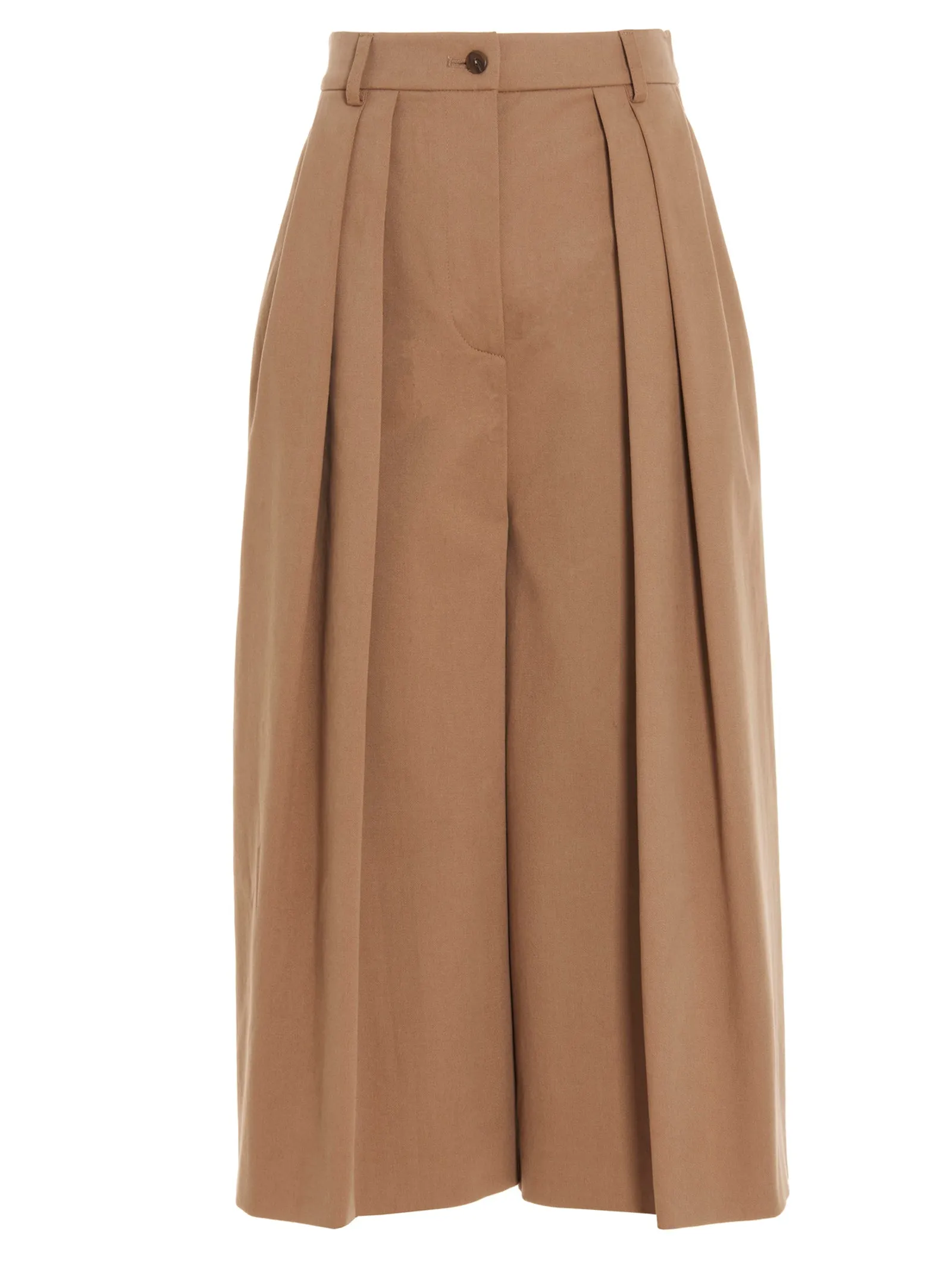 Alberta Ferretti High Waist Gabardine Shorts