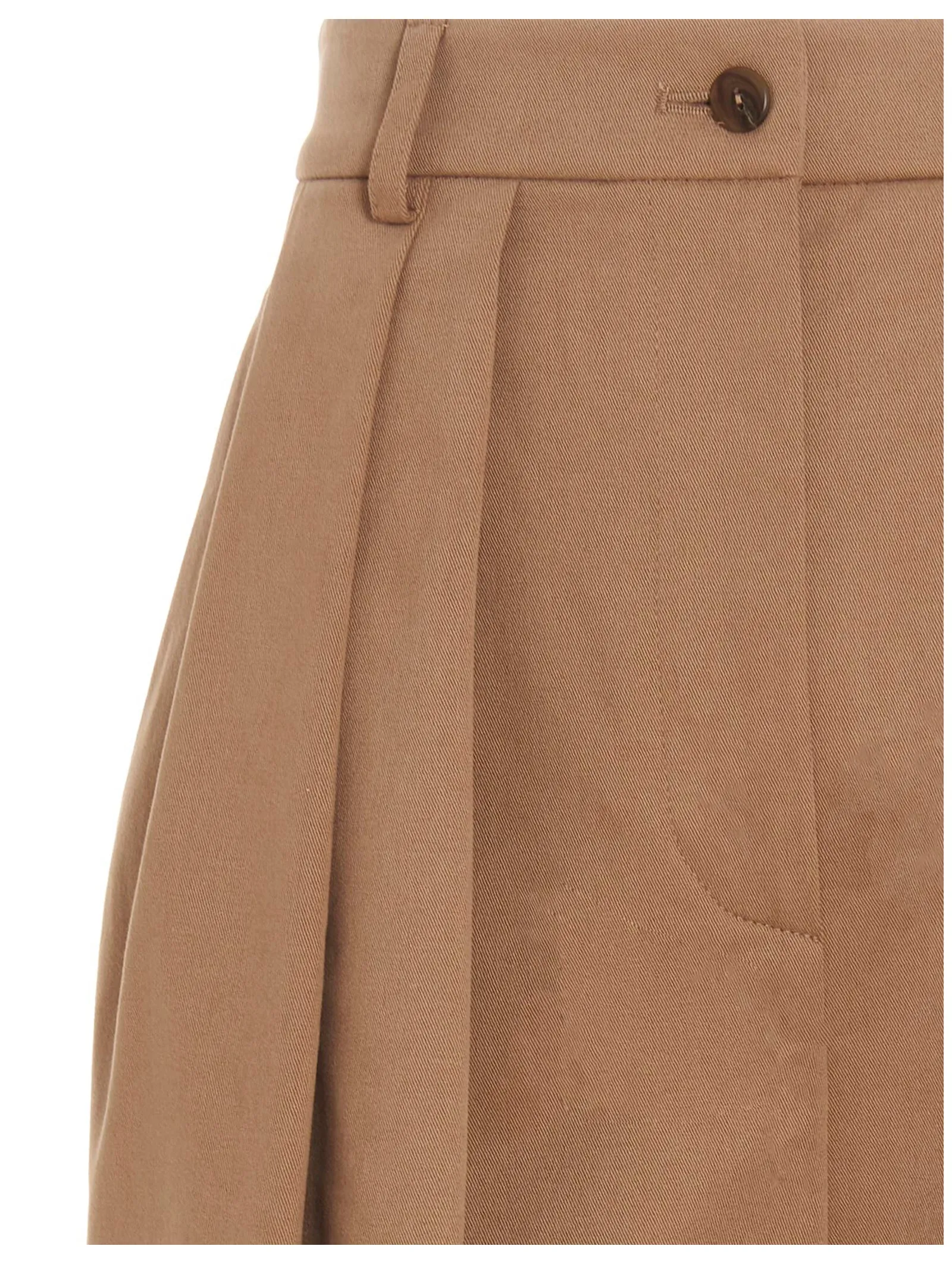 Alberta Ferretti High Waist Gabardine Shorts