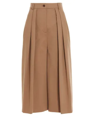 Alberta Ferretti High Waist Gabardine Shorts