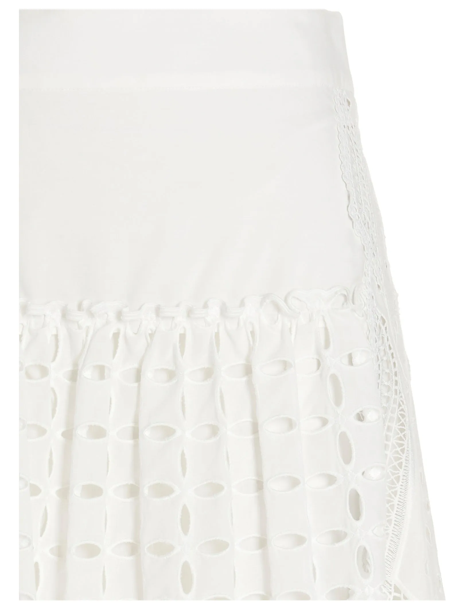 Alberta Ferretti High Waist Tiered Skirt