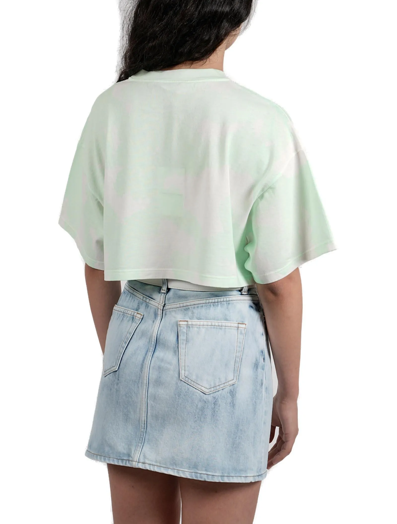 Alessandra Rich Graphic Print Cropped T-Shirt