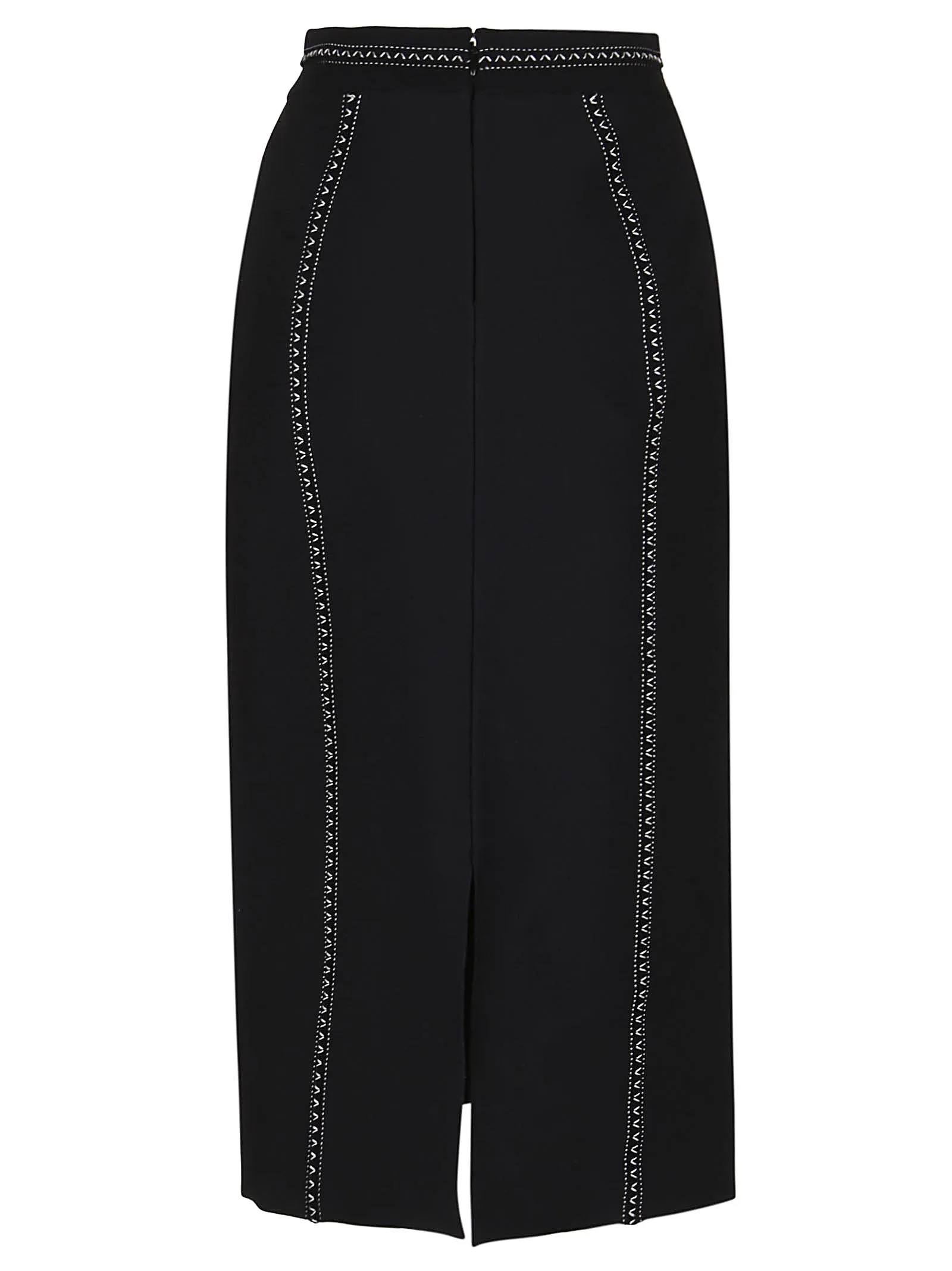 Alexander McQueen High Waist Striped Midi Skirt