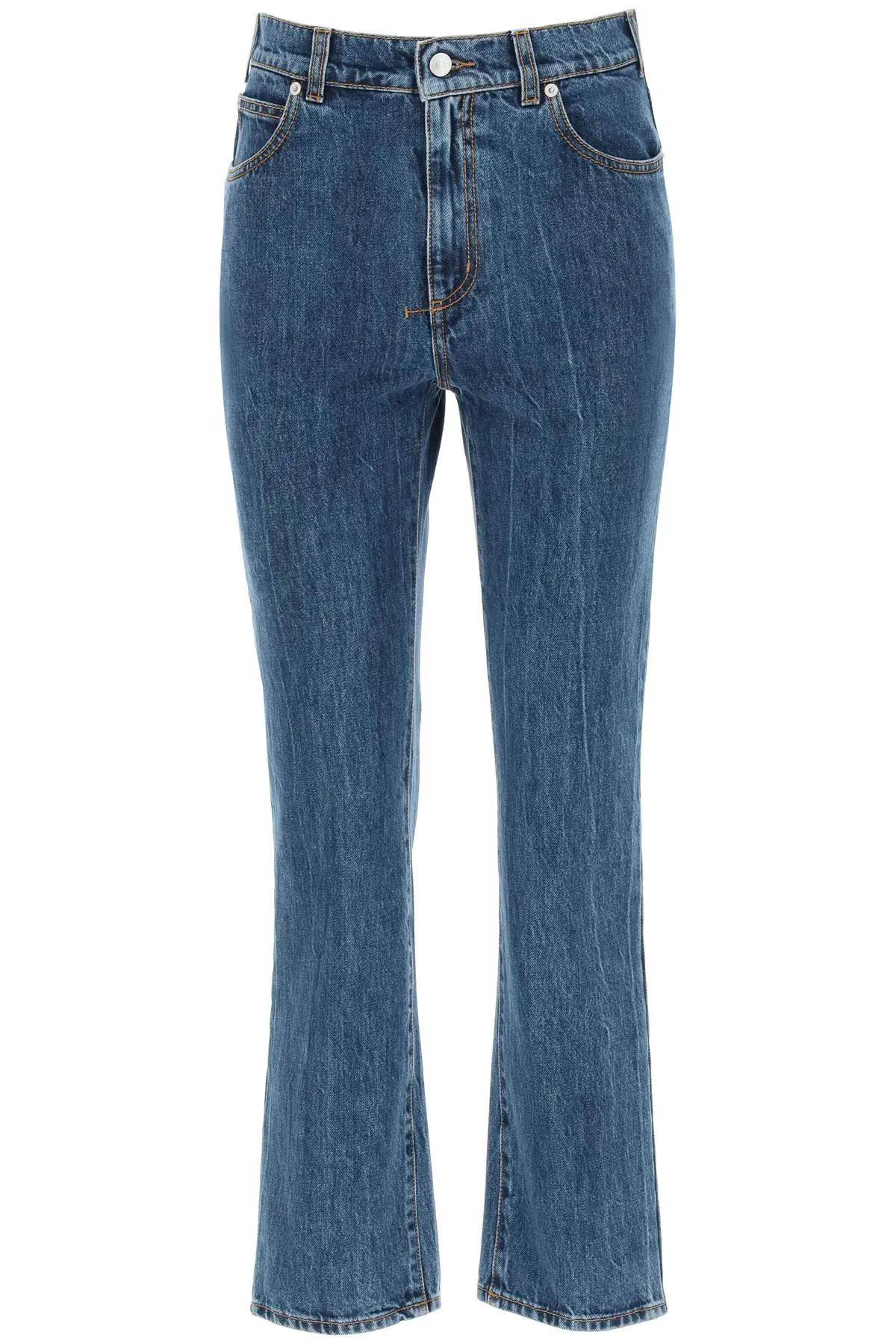 Alexander McQueen High-Waisted Straight Leg Jeans