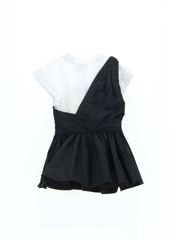 Alexander McQueen Layered Ruched Detail Top
