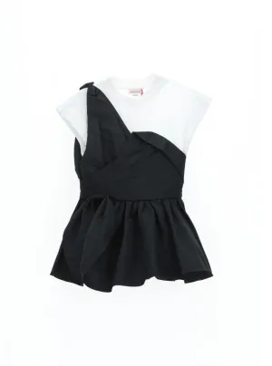 Alexander McQueen Layered Ruched Detail Top