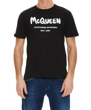 Alexander McQueen Logo Printed Crewneck T-Shirt