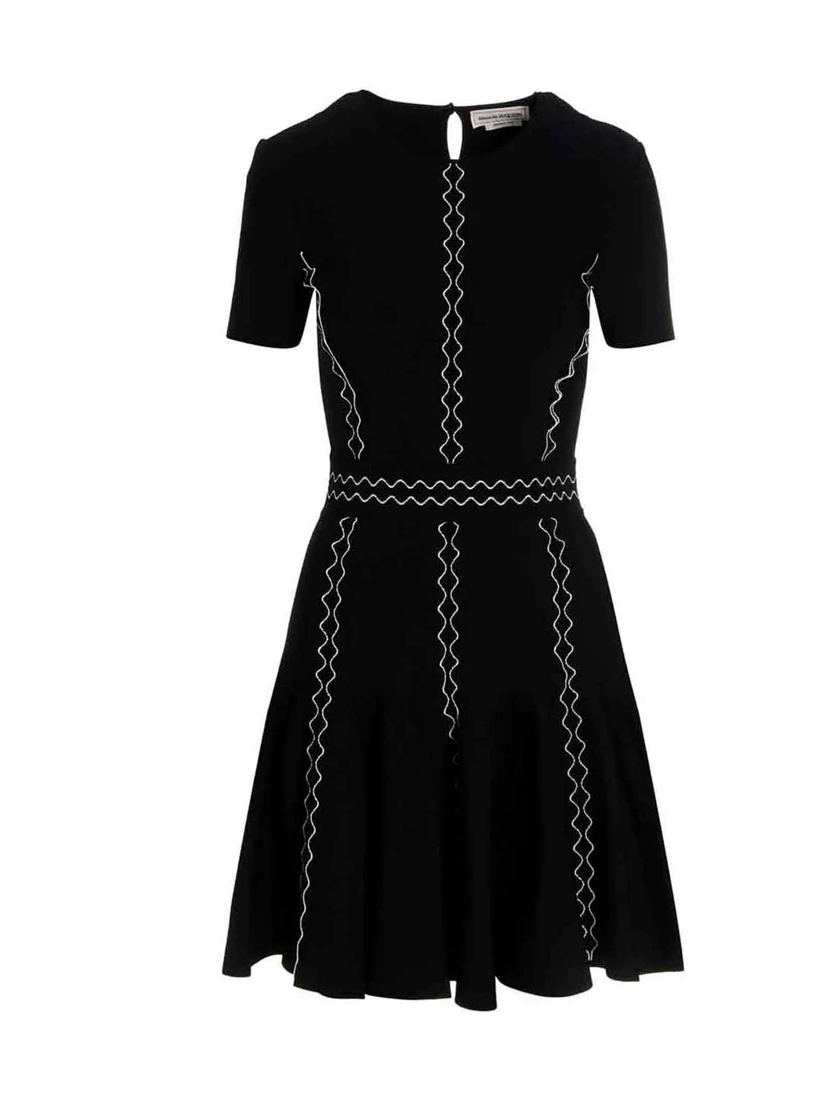 Alexander McQueen Pattern Embroidered Mini Dress