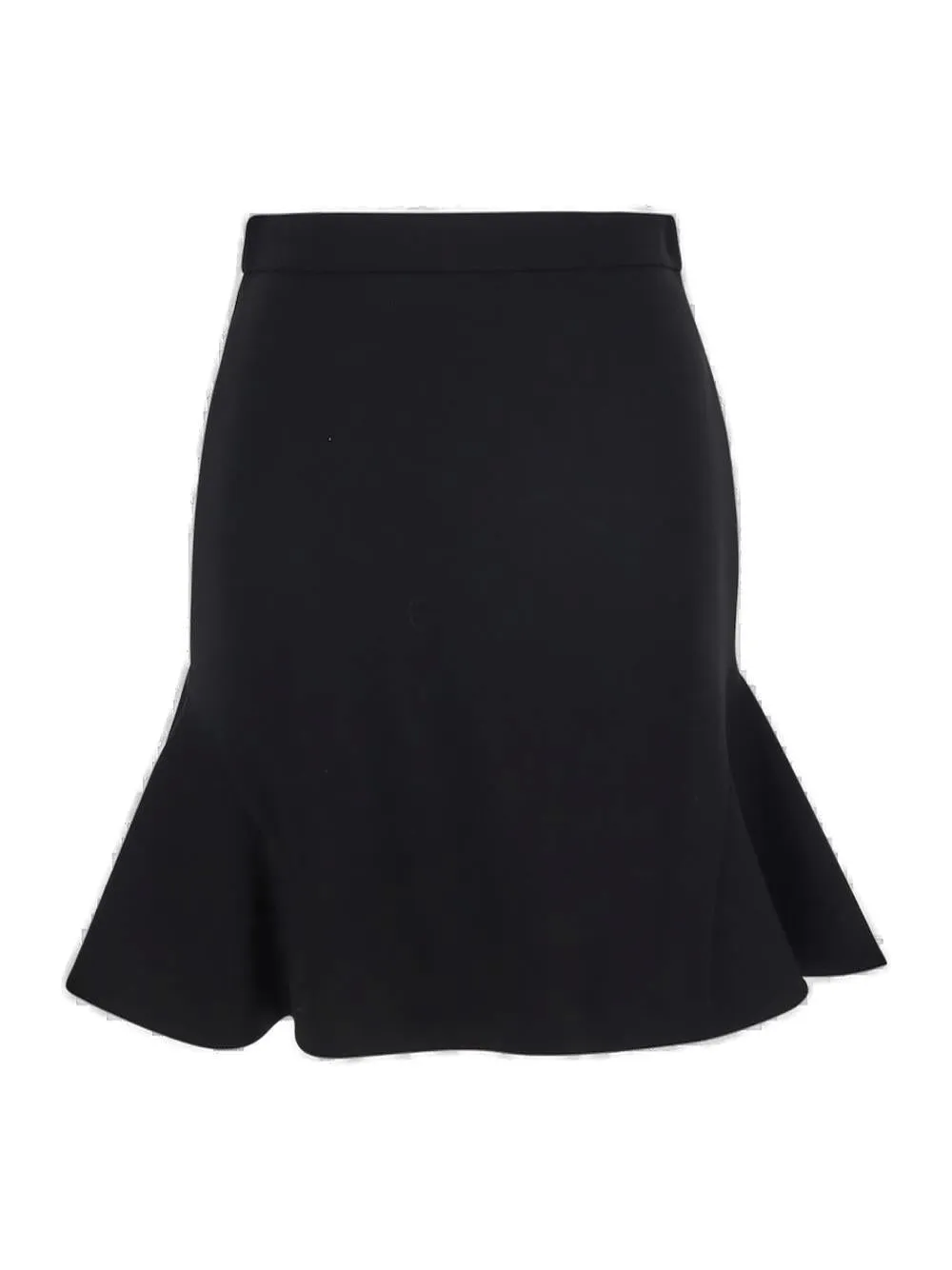 Alexander McQueen Peplum High Waist Mini Skirt