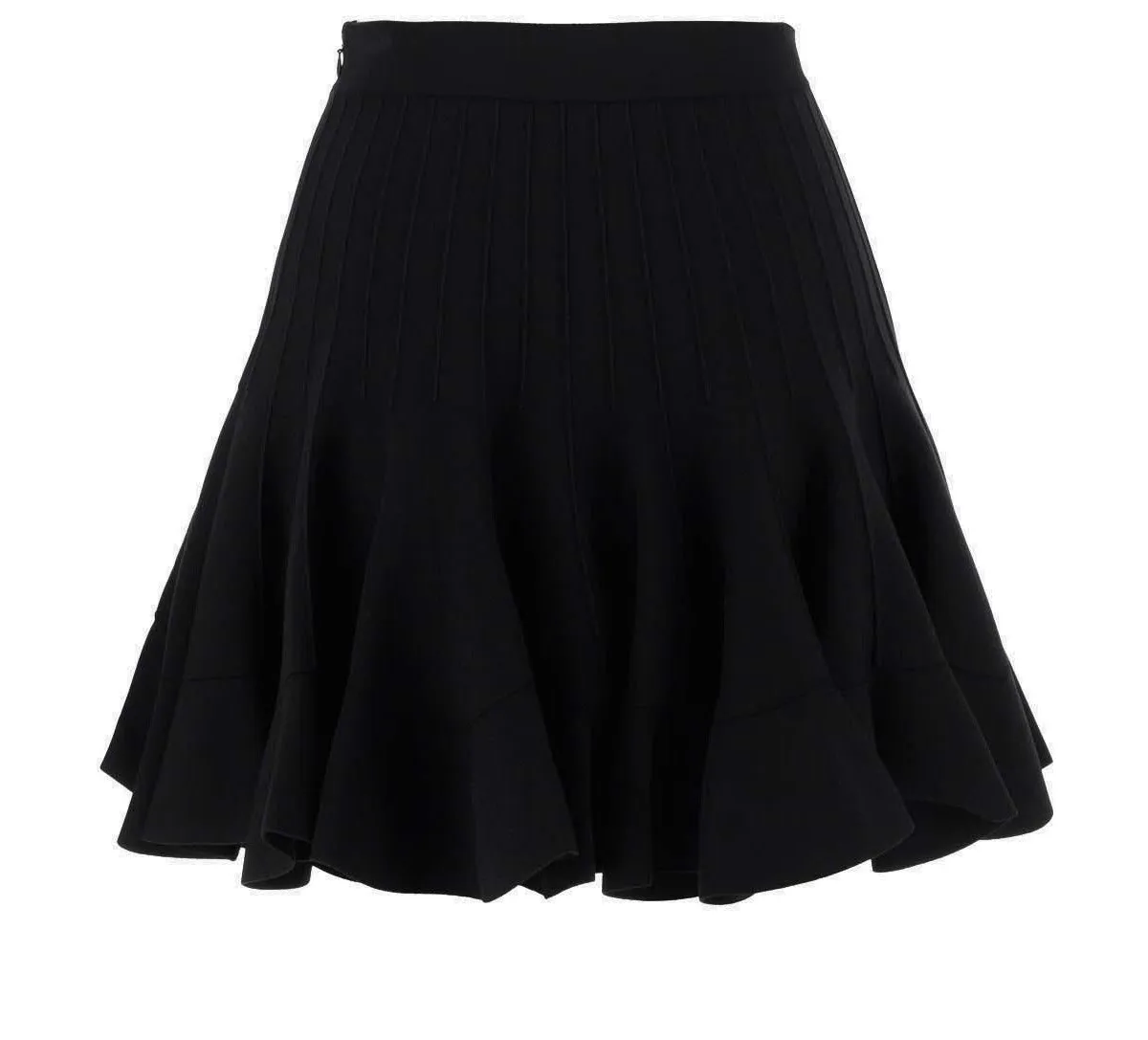 Alexander McQueen Ruffle Knit Mini Skirt