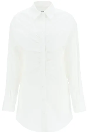 Alexander Wang Draped Hourglass Mini Shirt Dress