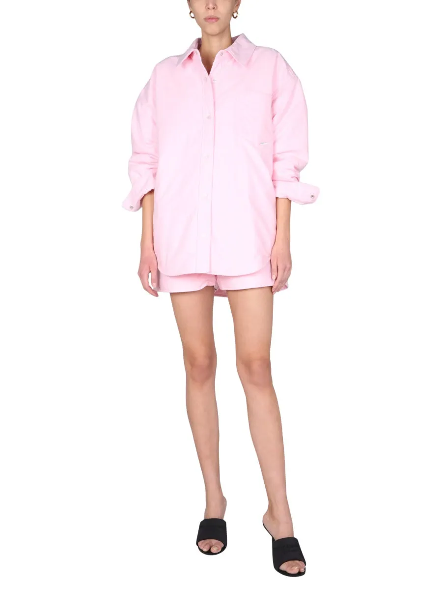 Alexander Wang Striped Padded Shirt Jacket