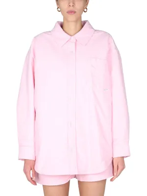 Alexander Wang Striped Padded Shirt Jacket