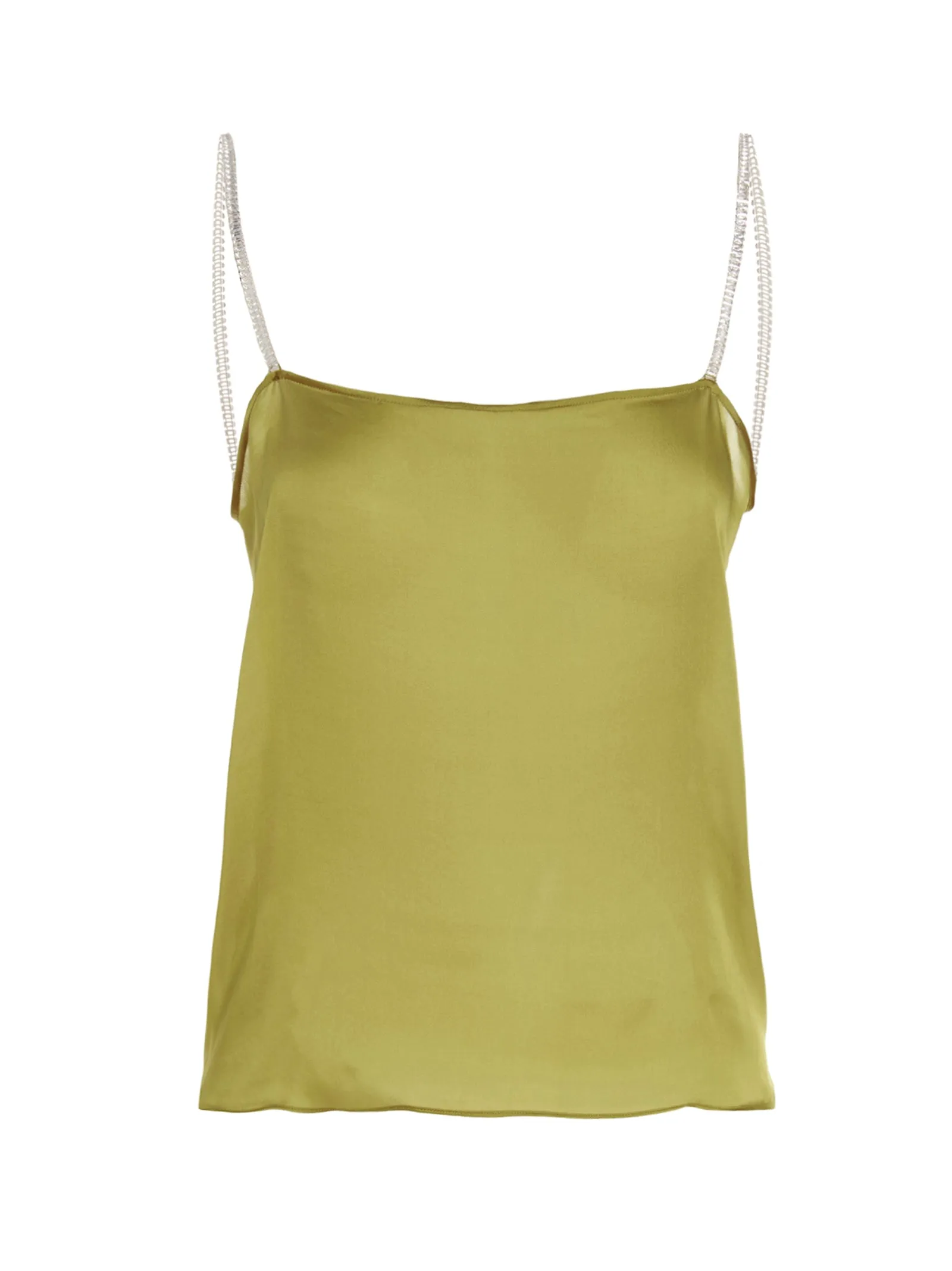 Alexandre Vauthier Sheer Spaghetti Strap Top