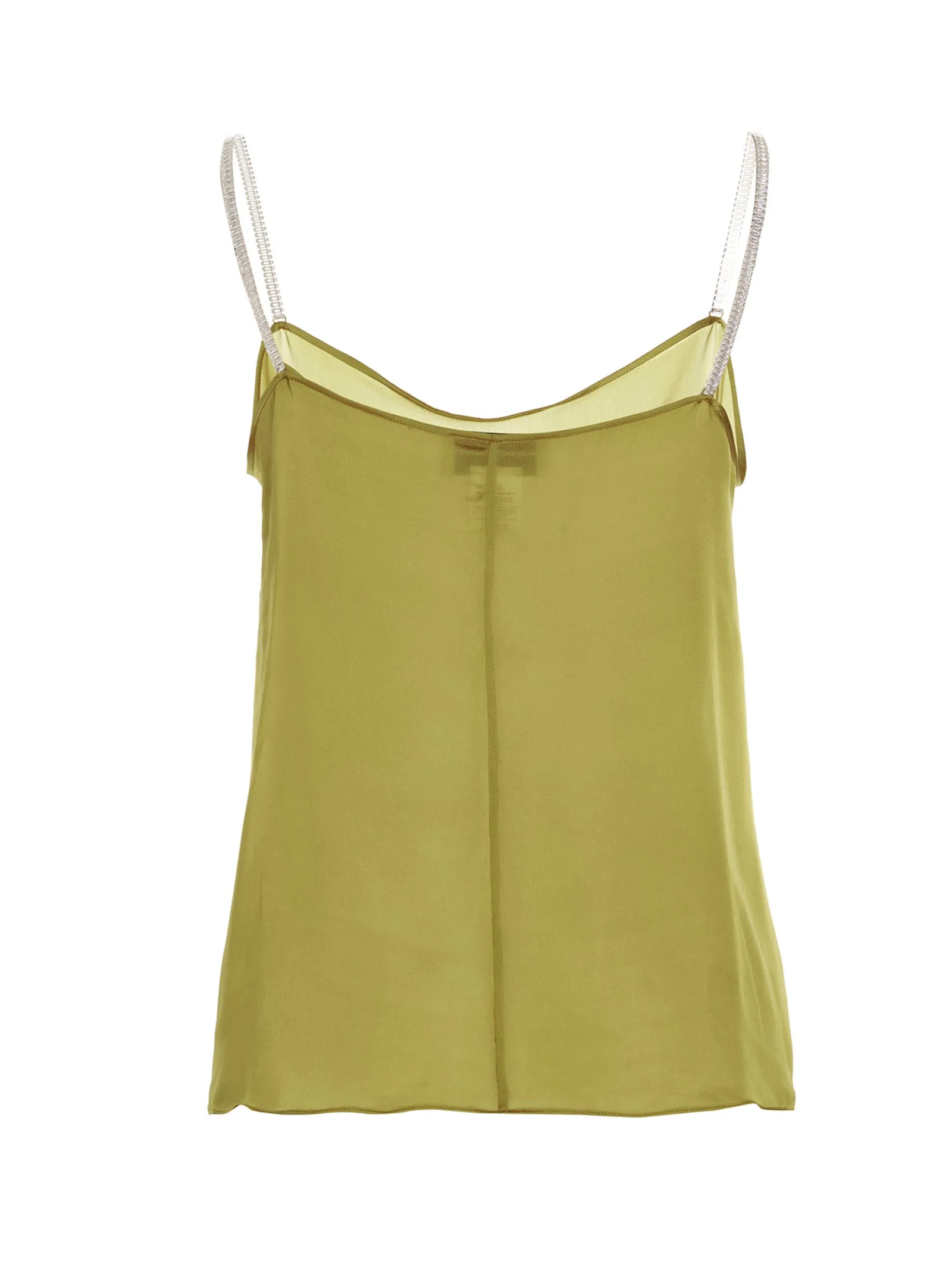 Alexandre Vauthier Sheer Spaghetti Strap Top