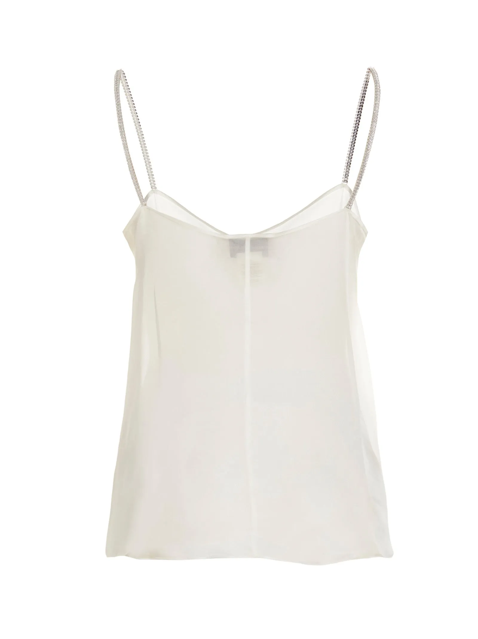 Alexandre Vauthier Sheer Spaghetti Strap Top