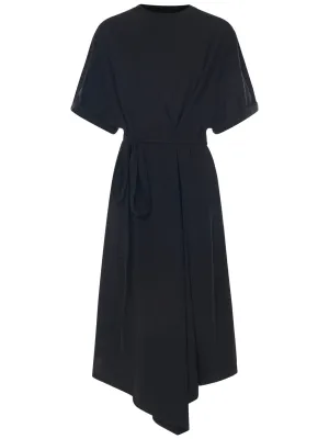 Alexandre Vauthier Tie-Waist Midi T-Shirt Dress