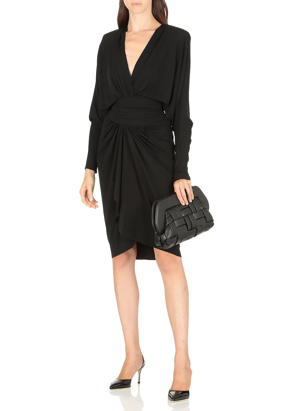 Alexandre Vauthier V-Neck Ruffled Dress