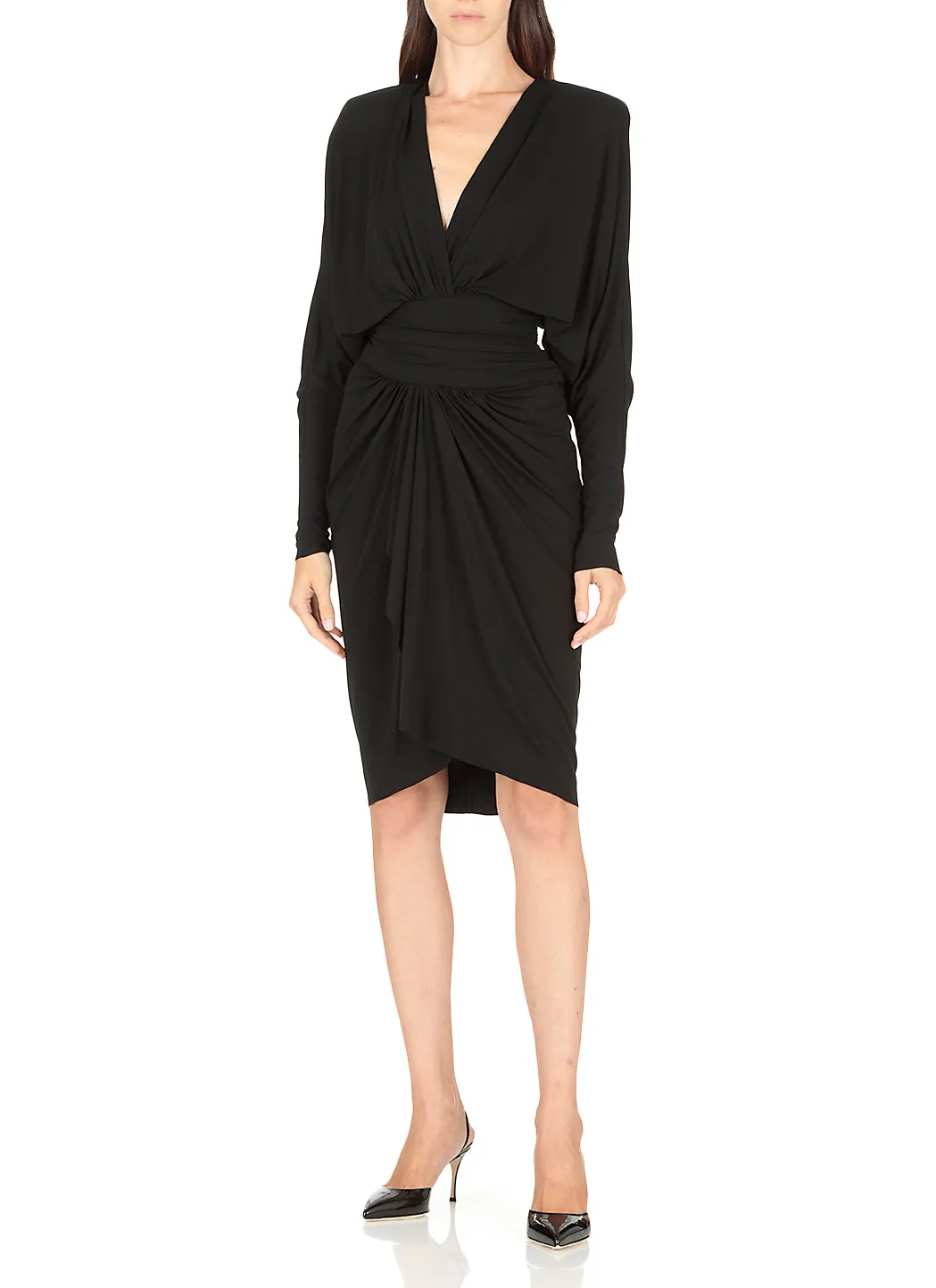 Alexandre Vauthier V-Neck Ruffled Dress