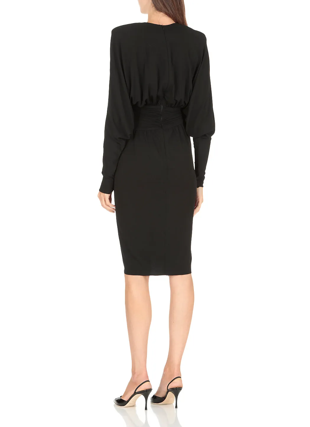 Alexandre Vauthier V-Neck Ruffled Dress