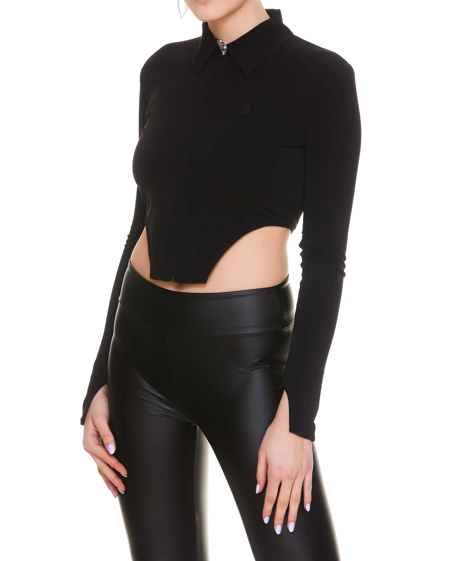Ambush Cropped Zipped Top