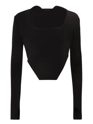 Ambush Cut-Out Cropped Top