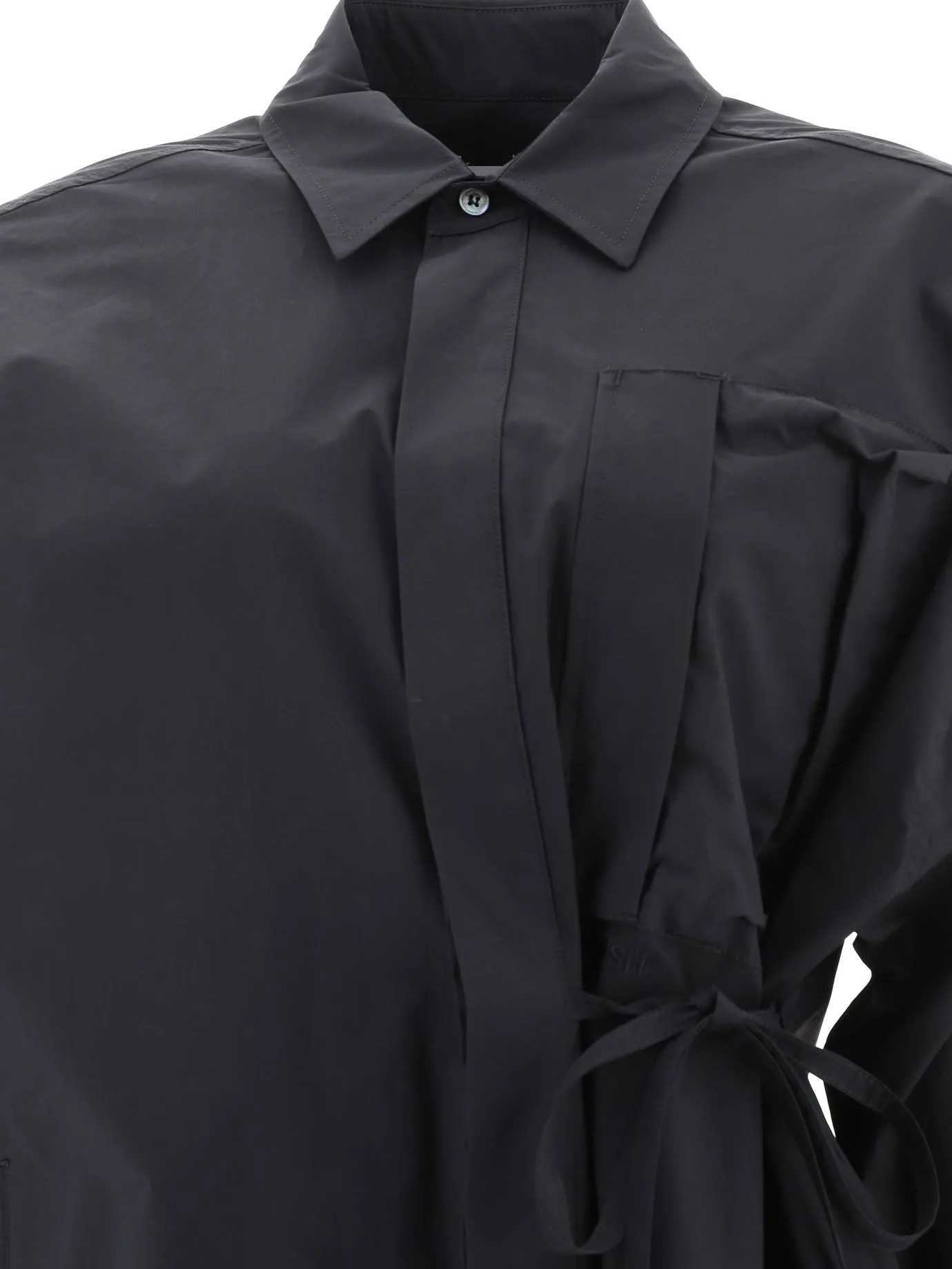 Ambush Point Collar Midi Shirt Dress