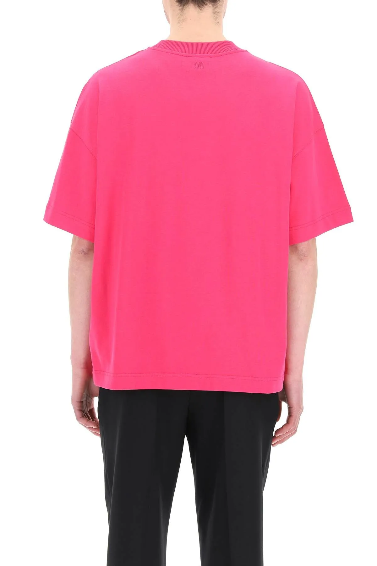 AMI Logo Patch Crewneck T-Shirt