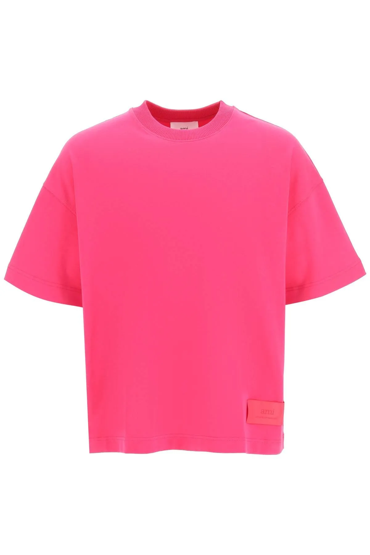 AMI Logo Patch Crewneck T-Shirt
