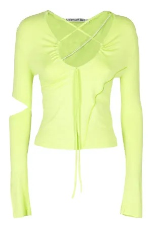 Andersson Bell Edie Cross String Long Sleeved Top