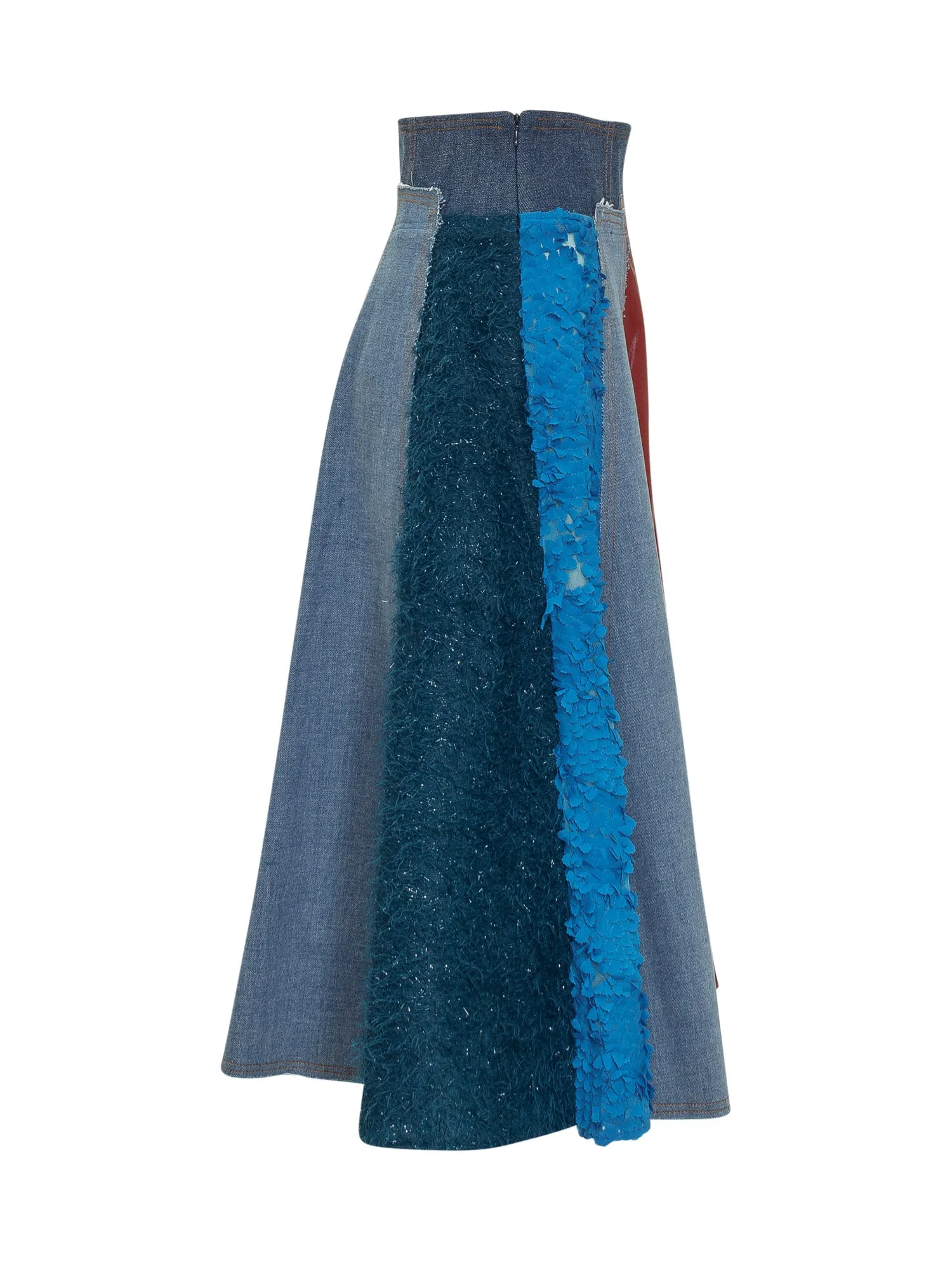 Andersson Bell Jamine Color-Block Combination Skirt