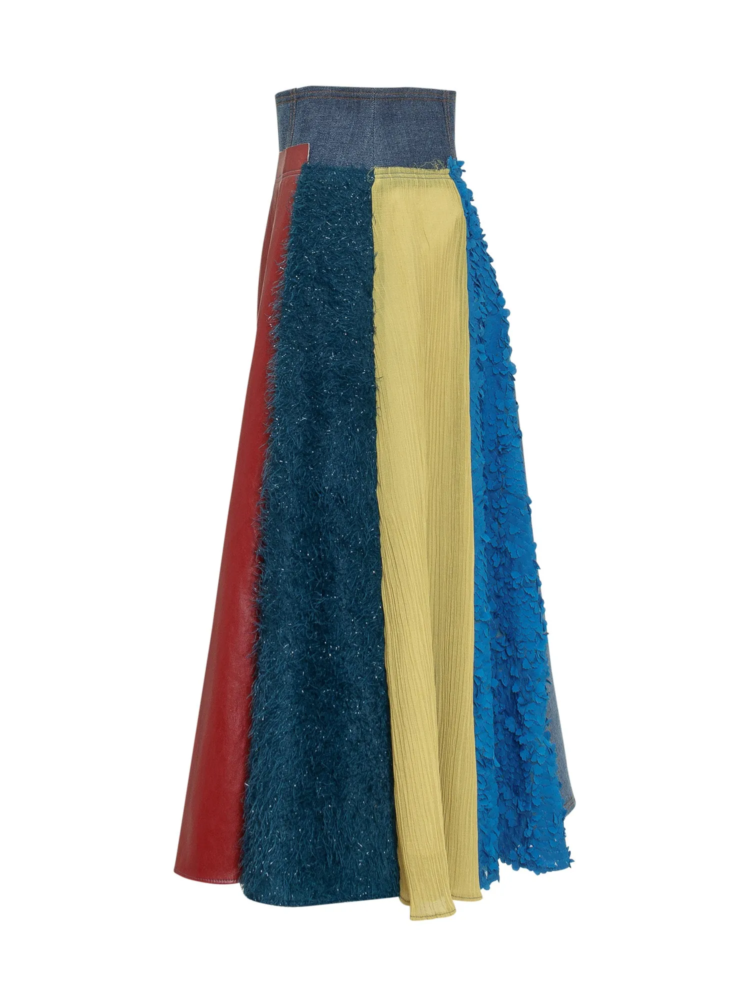 Andersson Bell Jamine Color-Block Combination Skirt