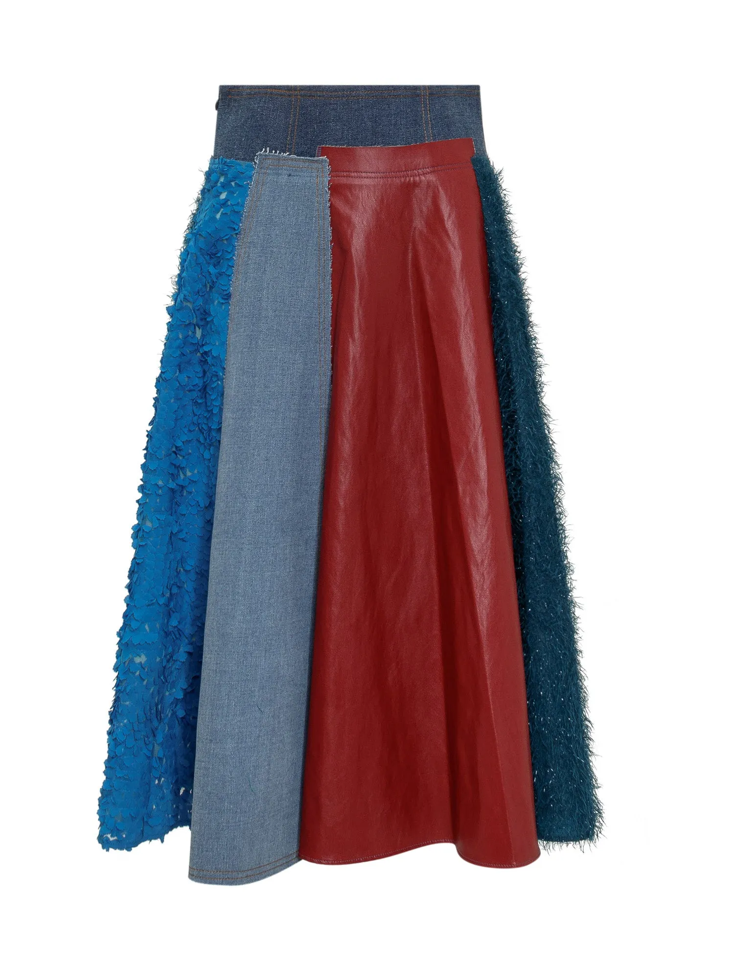 Andersson Bell Jamine Color-Block Combination Skirt