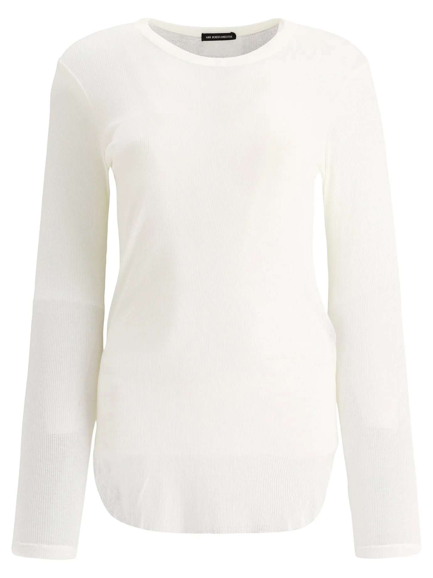 Ann Demeulemeester Karo Long-Sleeve Top