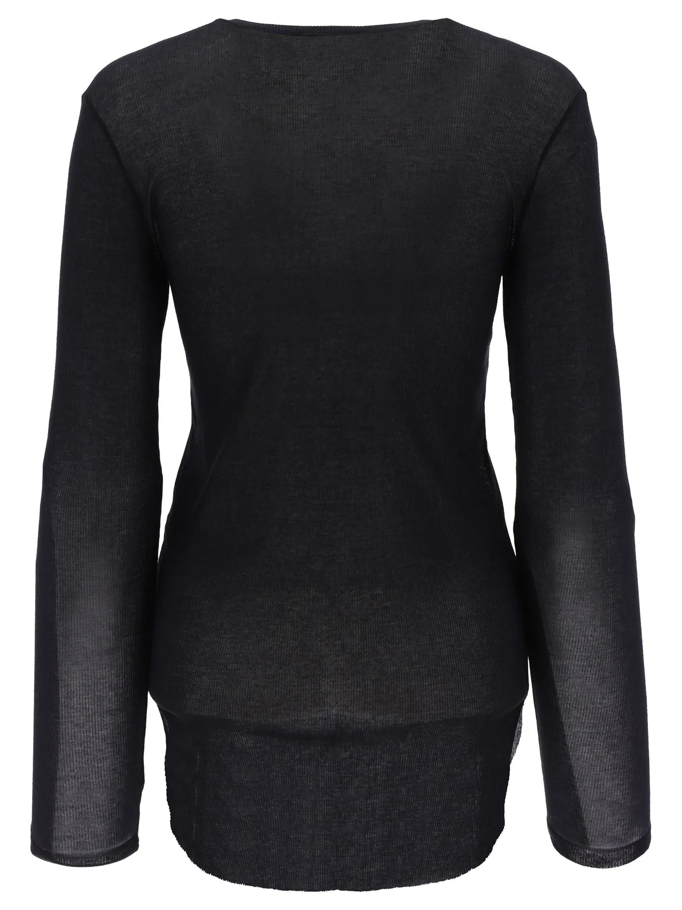 Ann Demeulemeester Karo Long-Sleeve Top