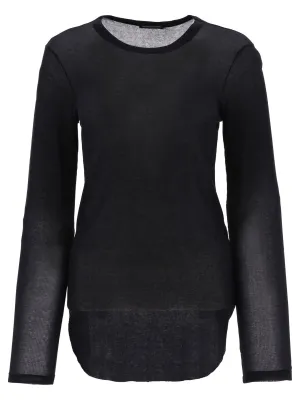 Ann Demeulemeester Karo Long-Sleeve Top